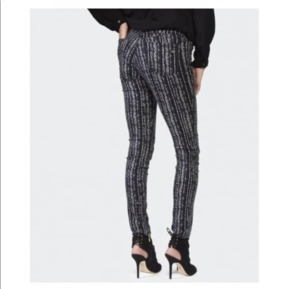 Rag & Bone The Legging Barcode Printed Knit Skinny Pants/ Jeans Size 25 - Picture 8 of 16